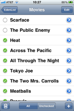 EdenList screenshot